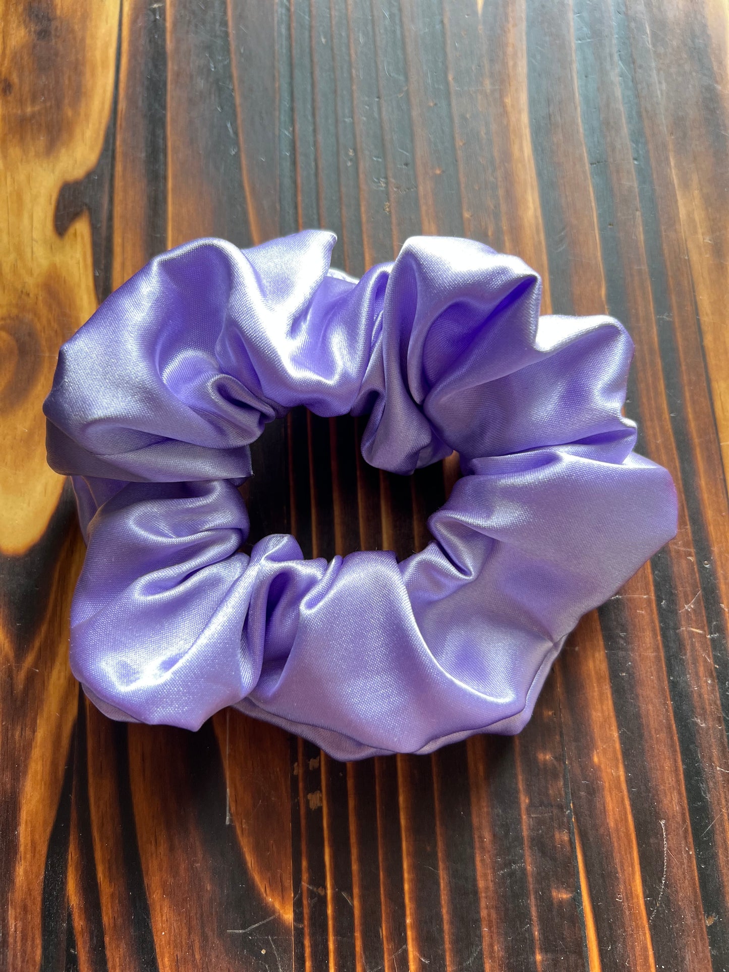 Satin Purple Scrunchie